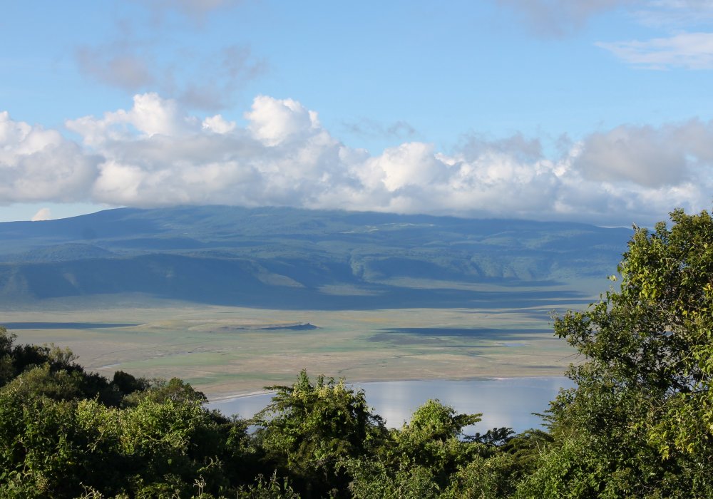 View into the Ngorongoro Crater in Tanzania