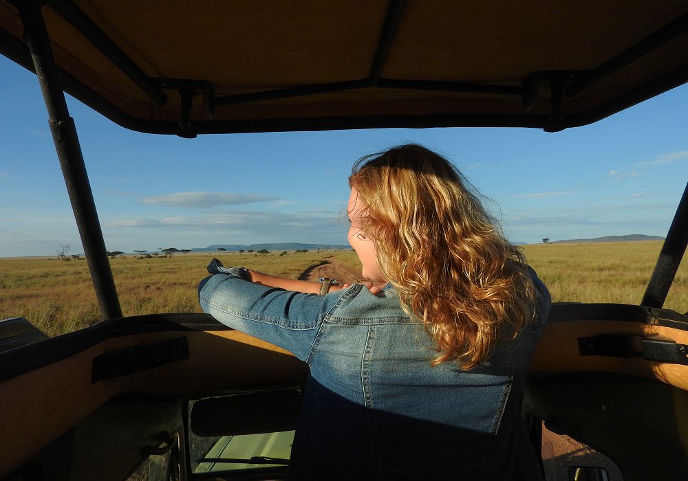 In search for wildlife during a private safari in Tanzania